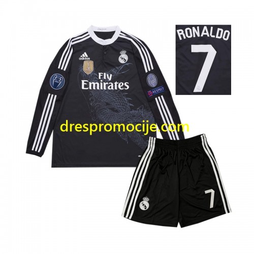 Real Madrid Cristiano Ronaldo 7 2014 Dres Retro Dječji Treći Dugim Rukavima Real Madrid Cristiano Ronaldo 7 2014 Dres Retro Dječji Treći Dugim Rukavima
